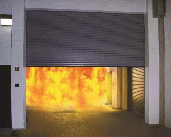 Fire-Rated Roller Shutters — Zamco installation in Kuwait