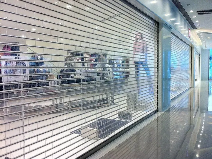 Transparent Roller Shutters — Zamco installation in Kuwait