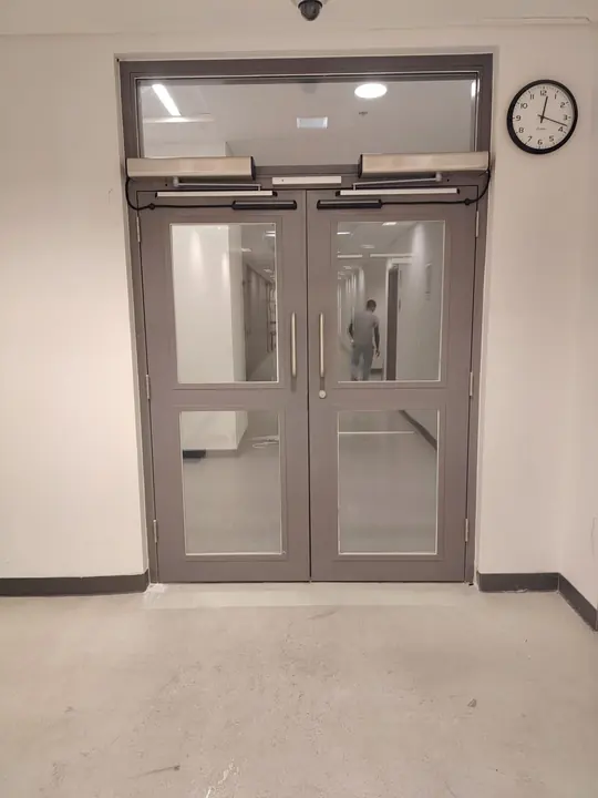 Automatic Swing Doors — Zamco installation in Kuwait